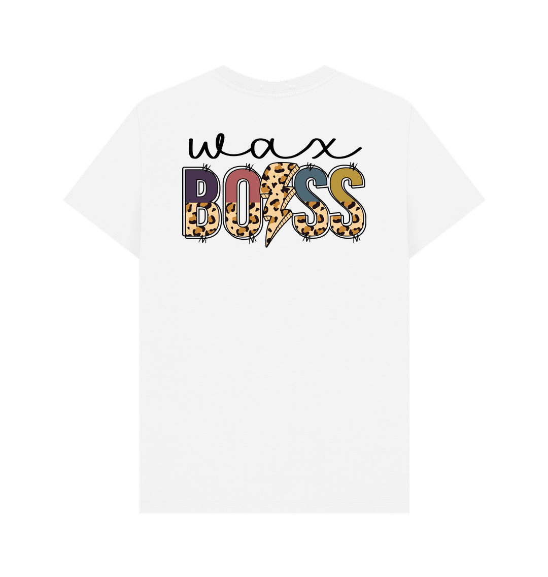 White BACK DESIGN - WAX BOSS DOODLE