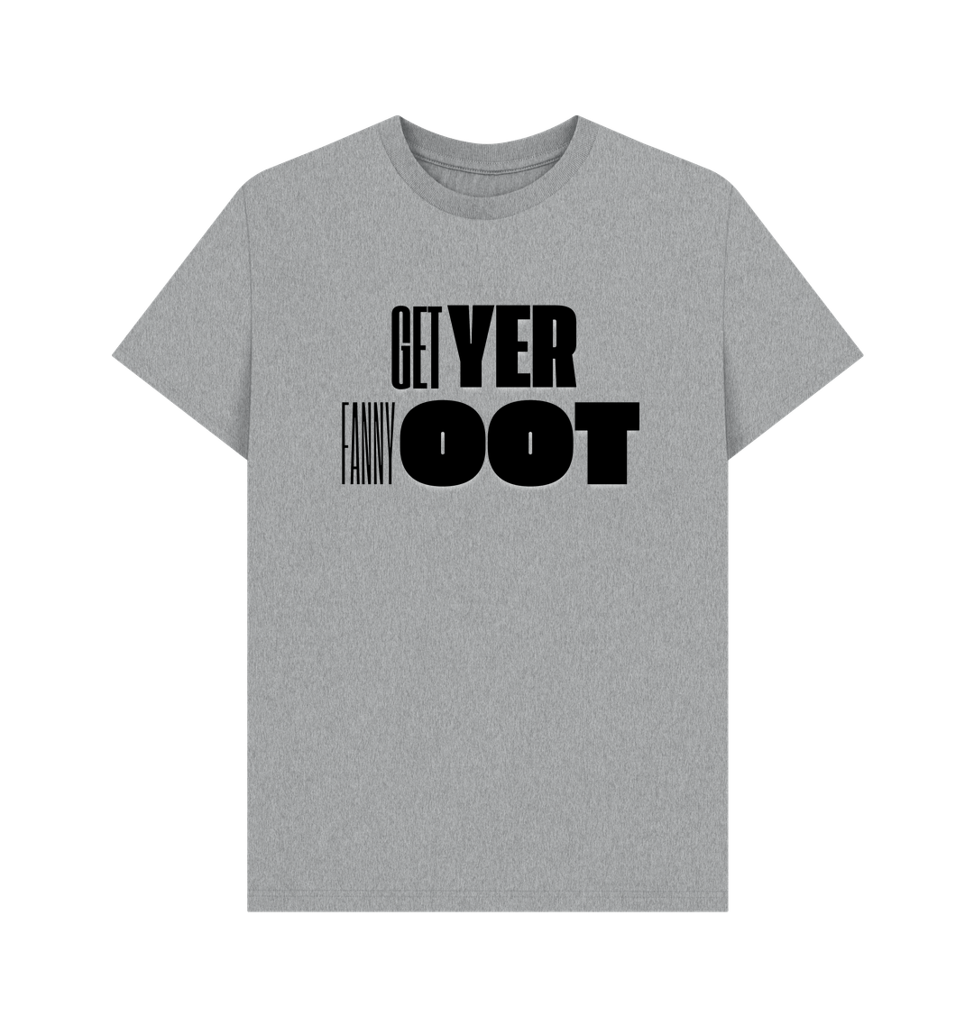 Athletic Grey Printed T-shirt Front
