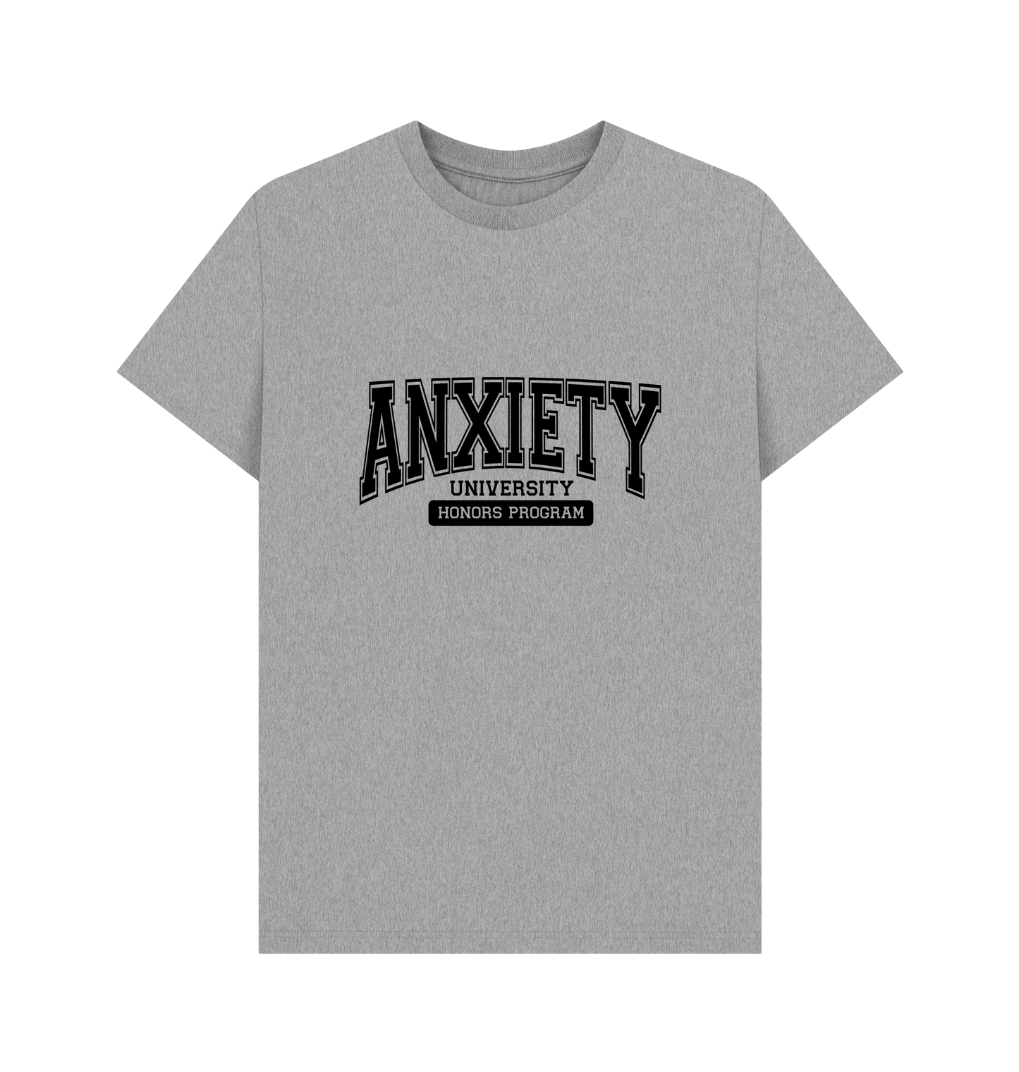 Athletic Grey Printed T-shirt Front