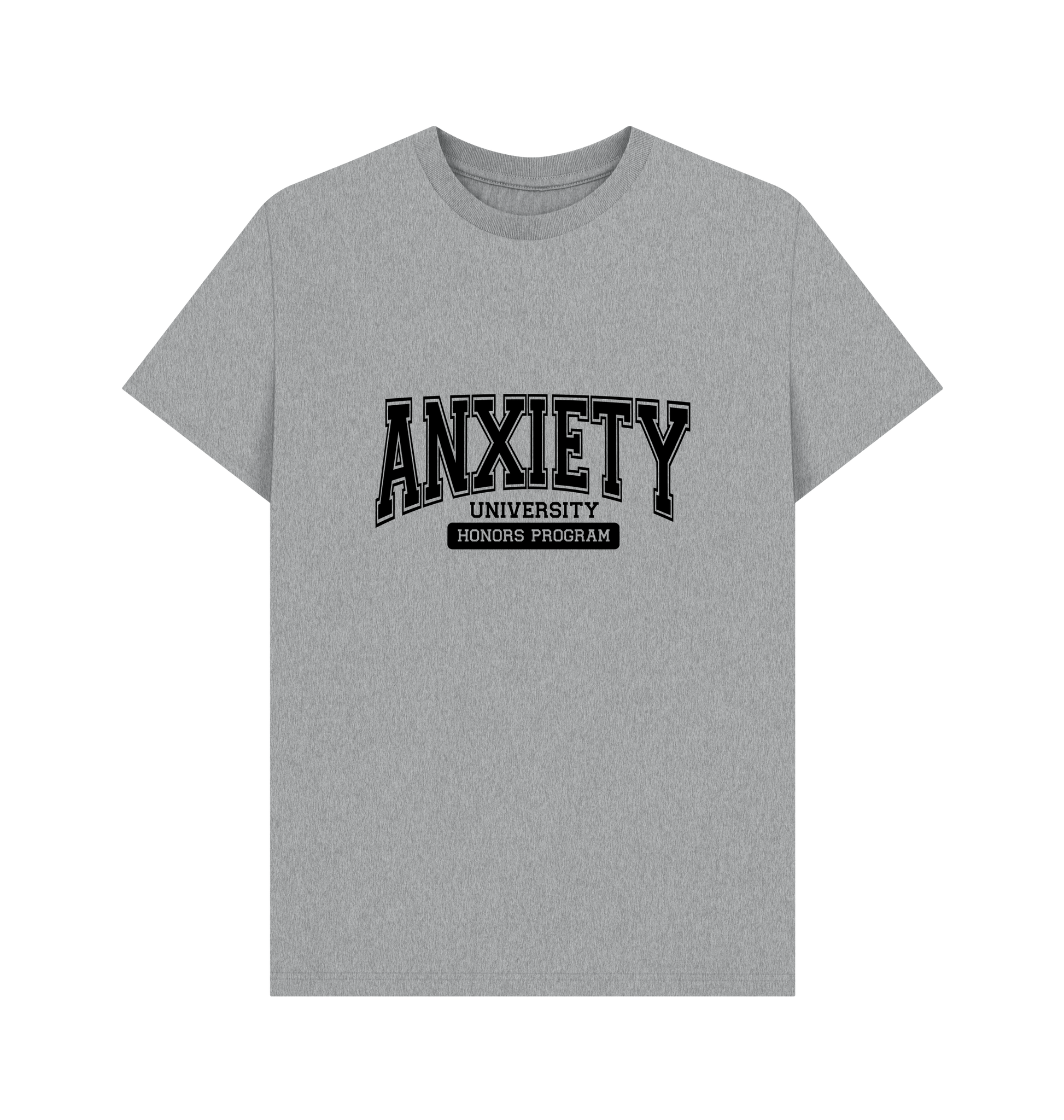Athletic Grey Printed T-shirt Front