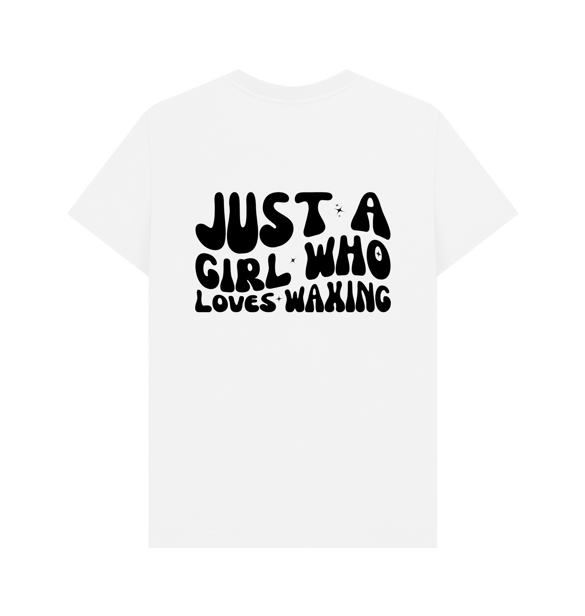 White Printed T-shirt Back