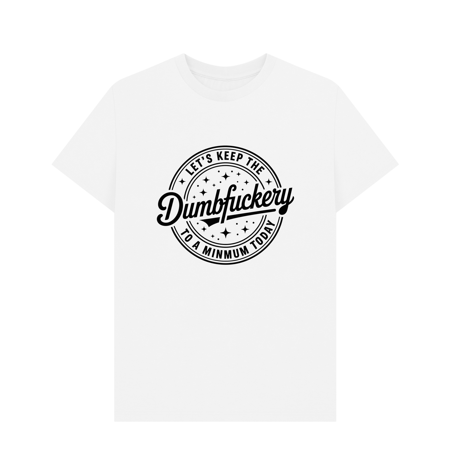 White Printed T-shirt Front