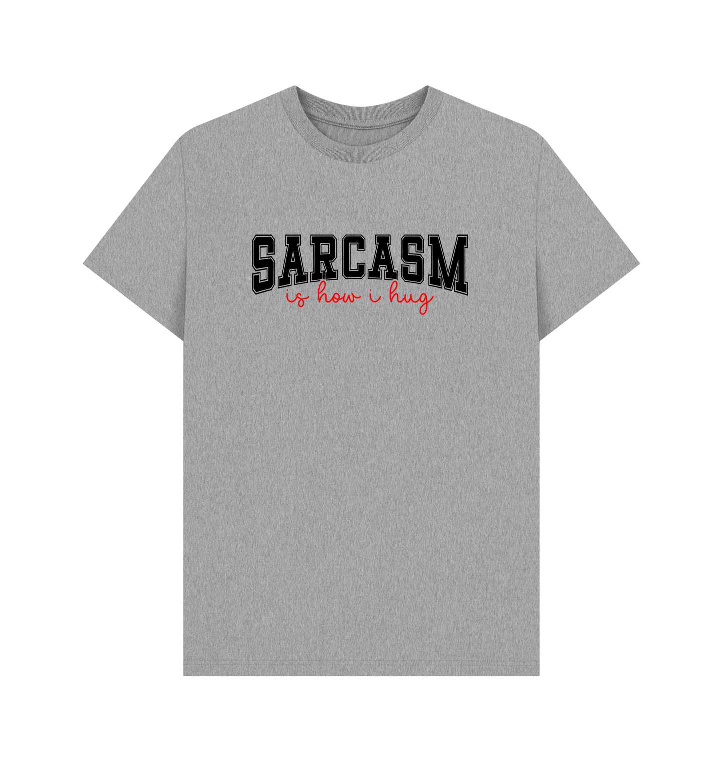 Athletic Grey Printed T-shirt Front