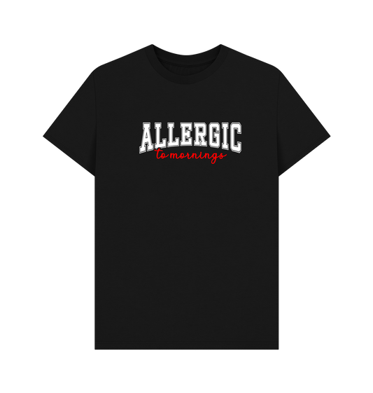 Black Printed T-shirt Front
