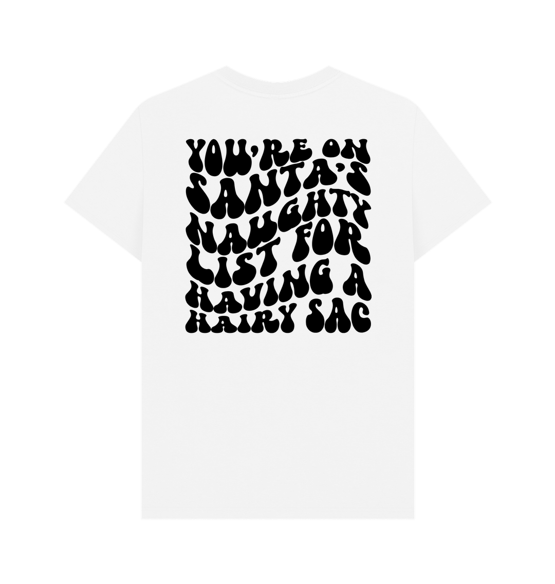 White Printed T-shirt Back