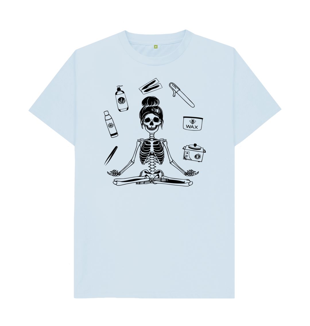 Sky Blue WAX SKELETON black