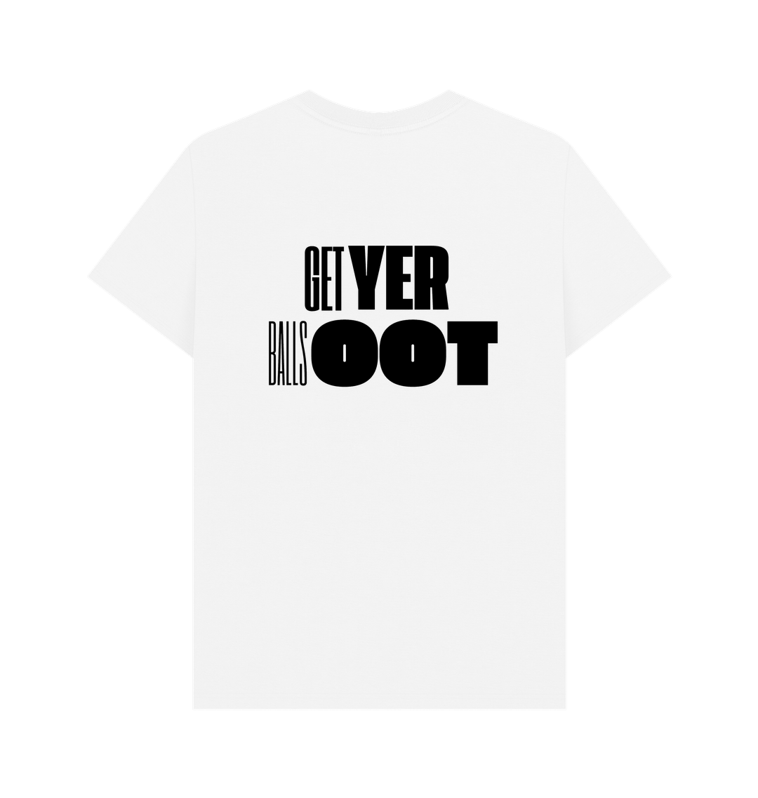 White Printed T-shirt Back