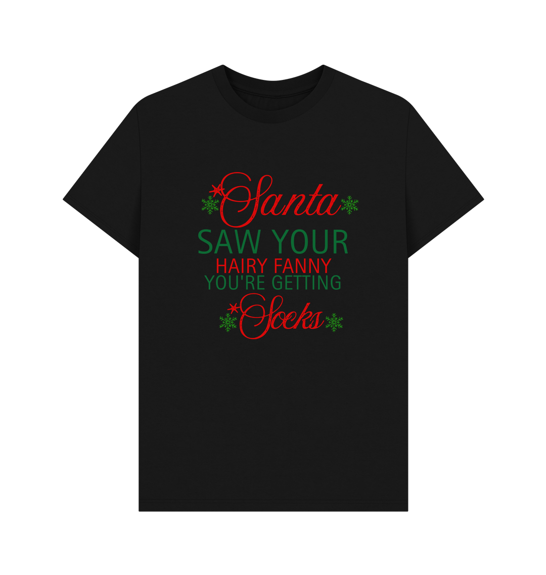 Black Printed T-shirt Front