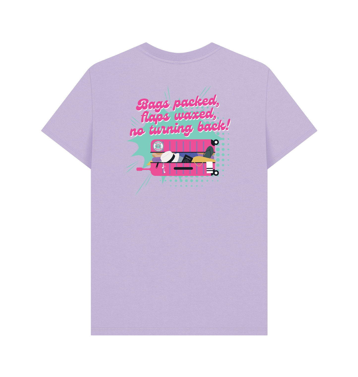 Lilac Printed T-shirt Back