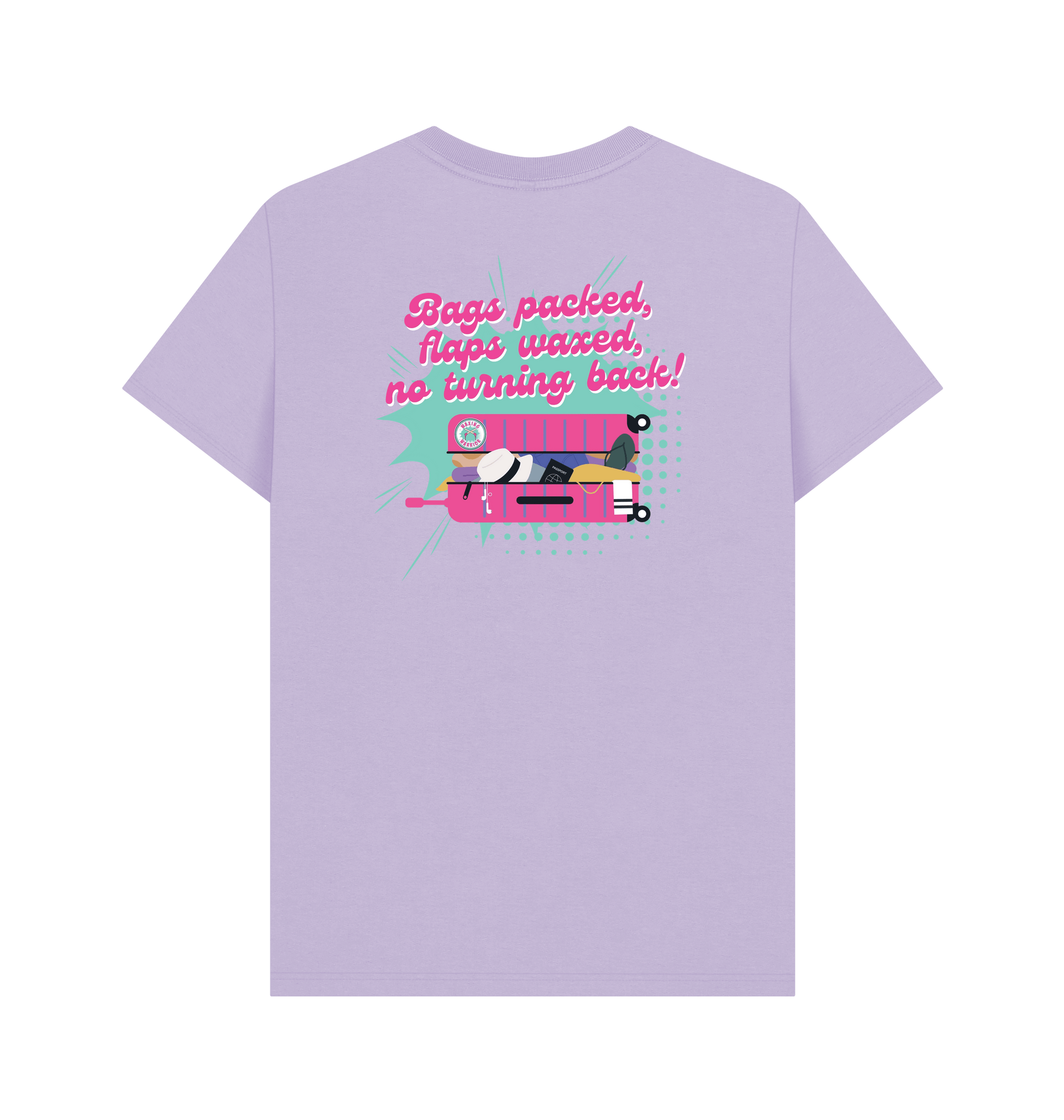 Lilac Printed T-shirt Back