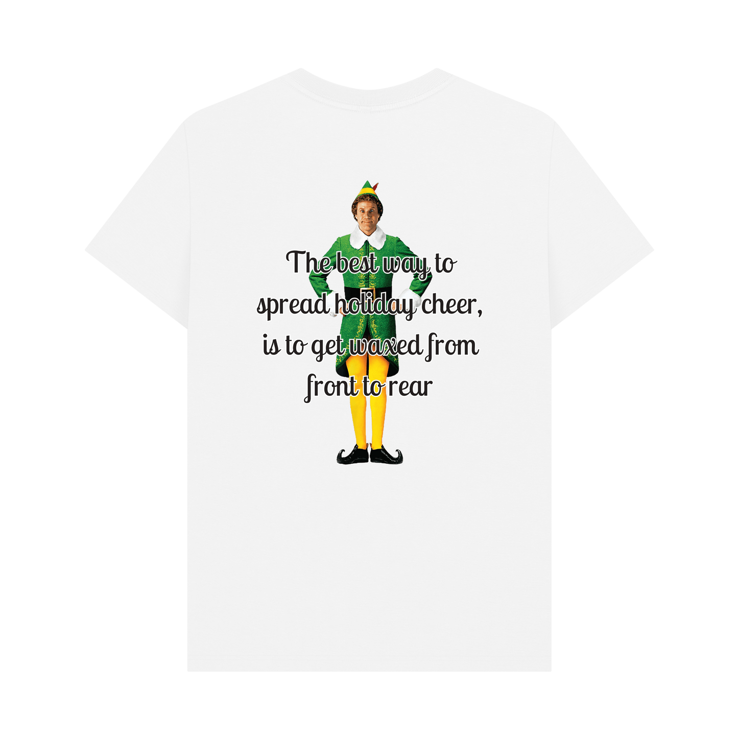 White Printed T-shirt Back