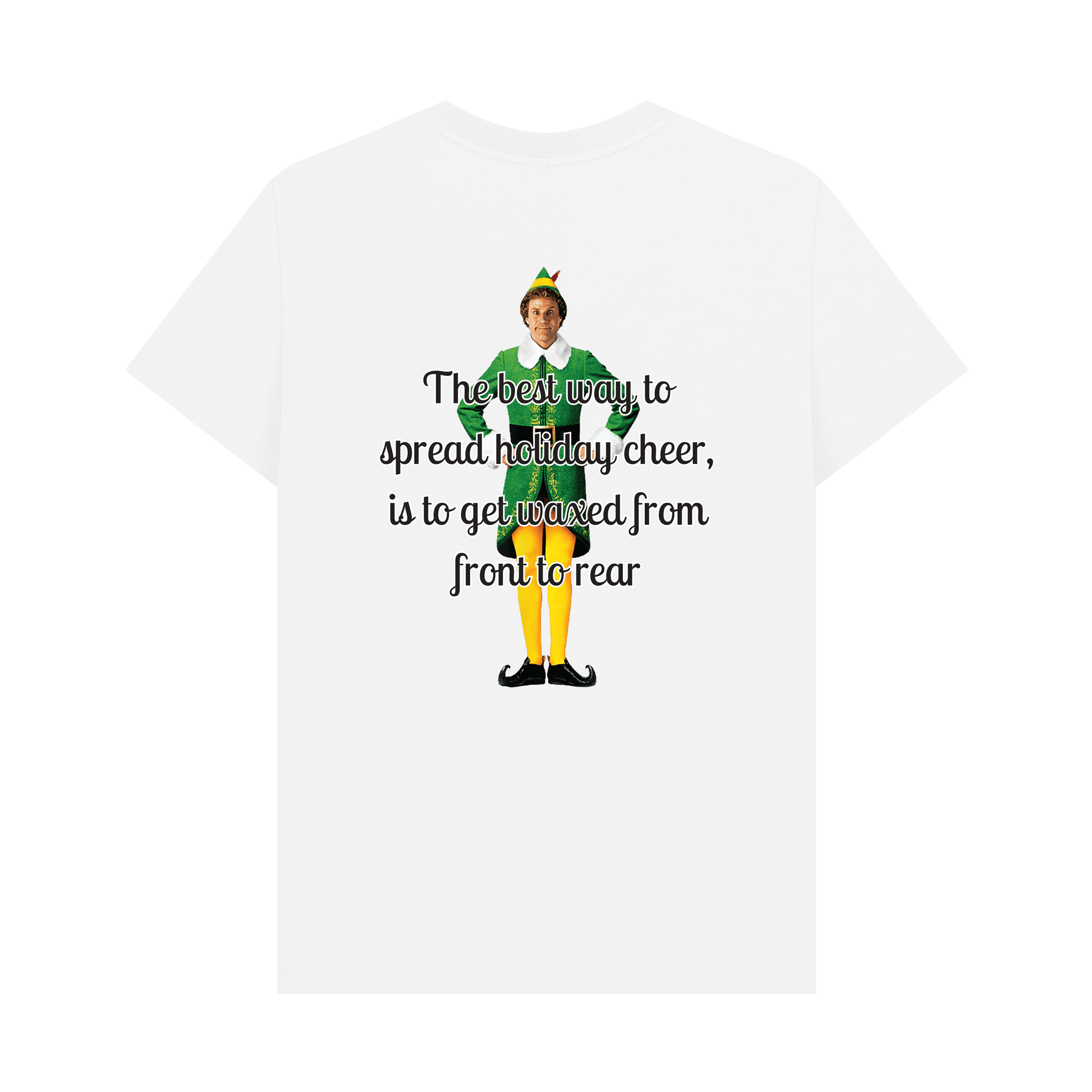 White Printed T-shirt Back