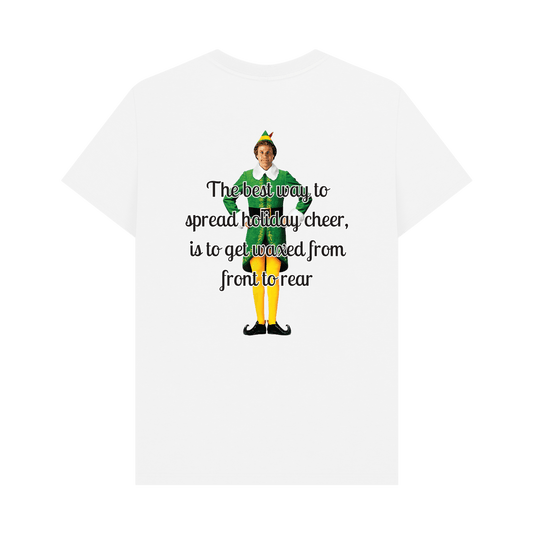 White Printed T-shirt Back