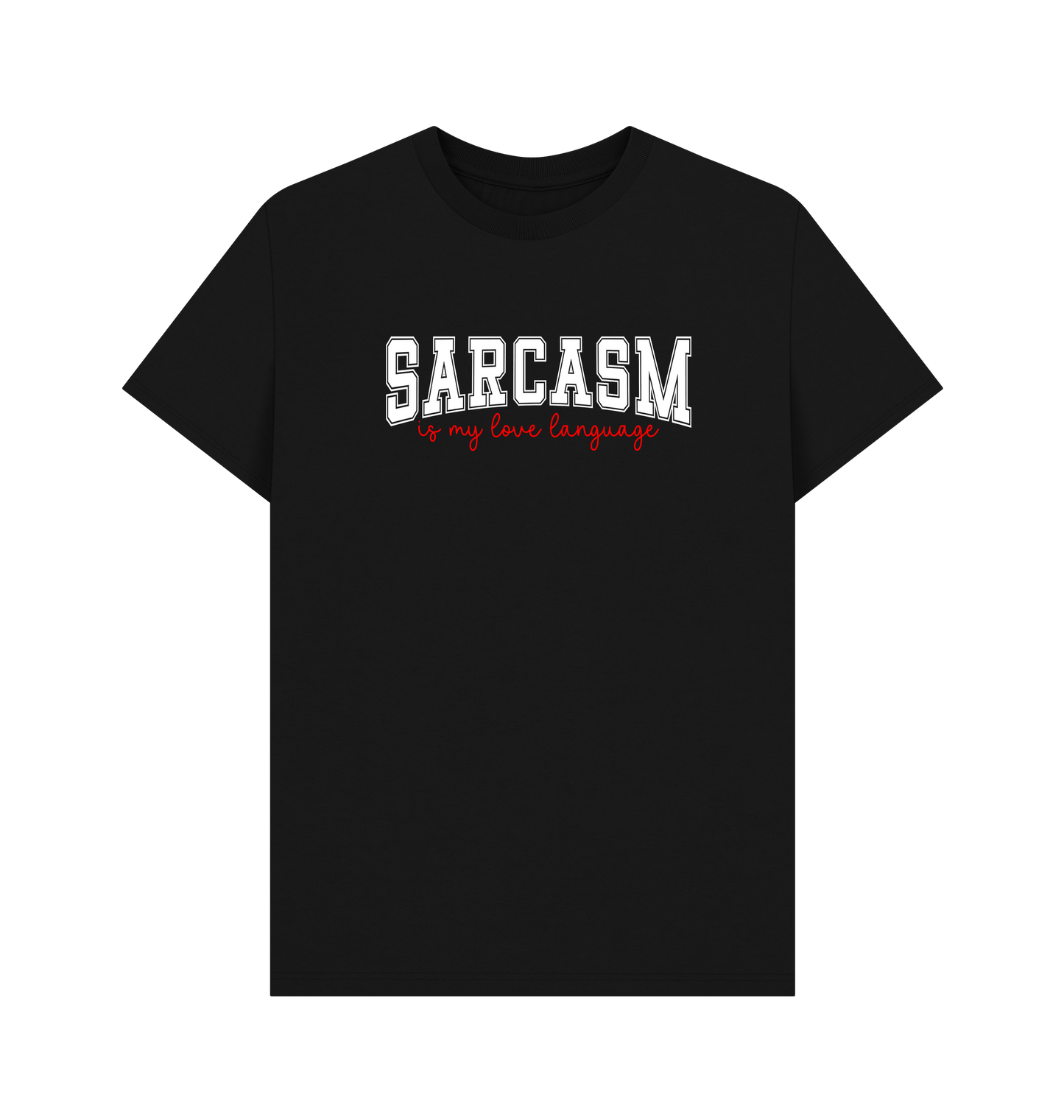 Black Printed T-shirt Front