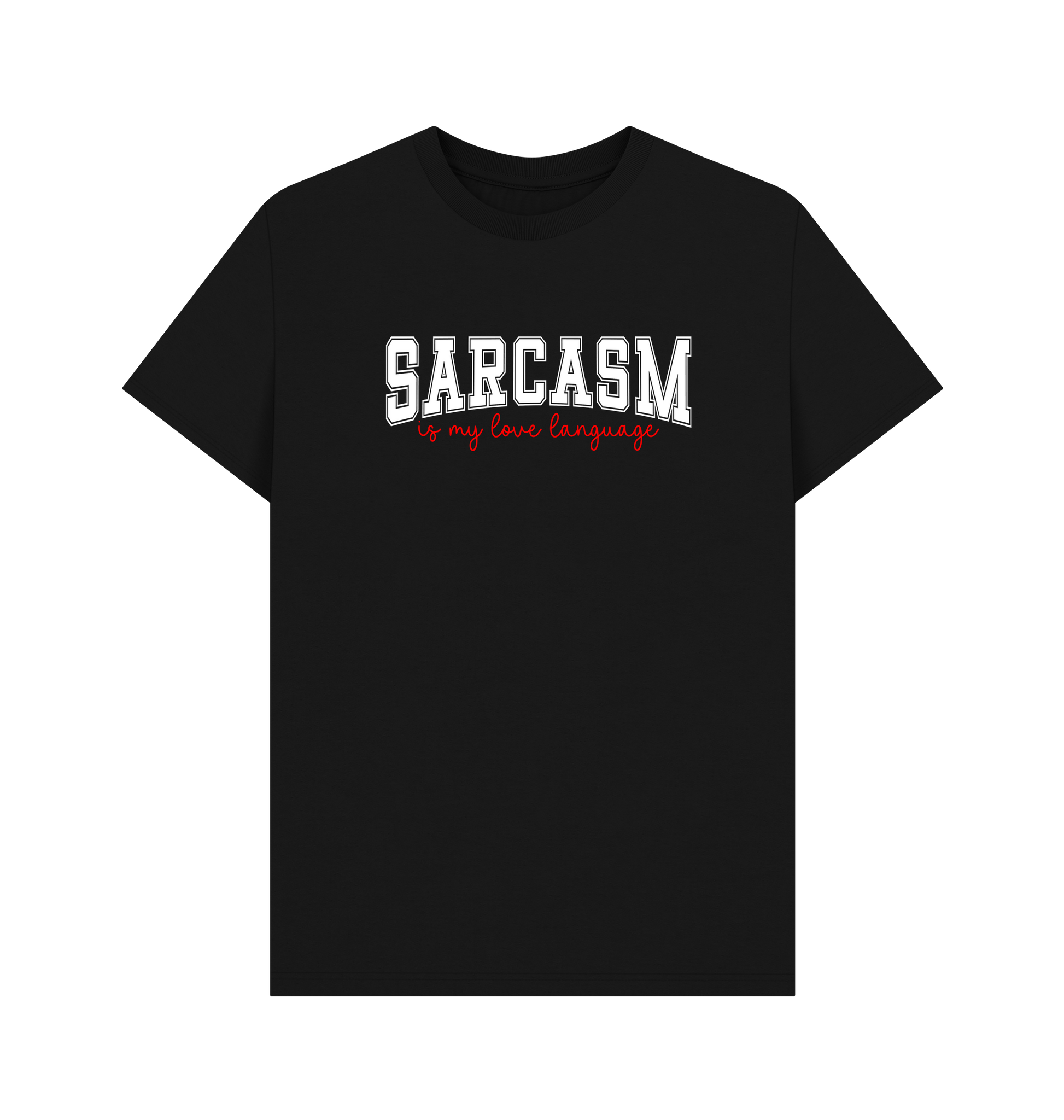 Black Printed T-shirt Front