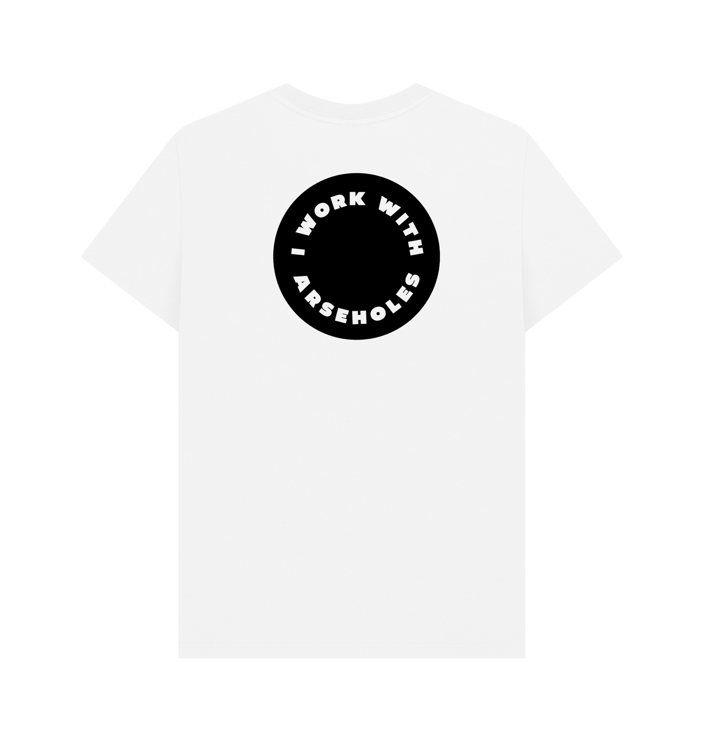 White Printed T-shirt Back
