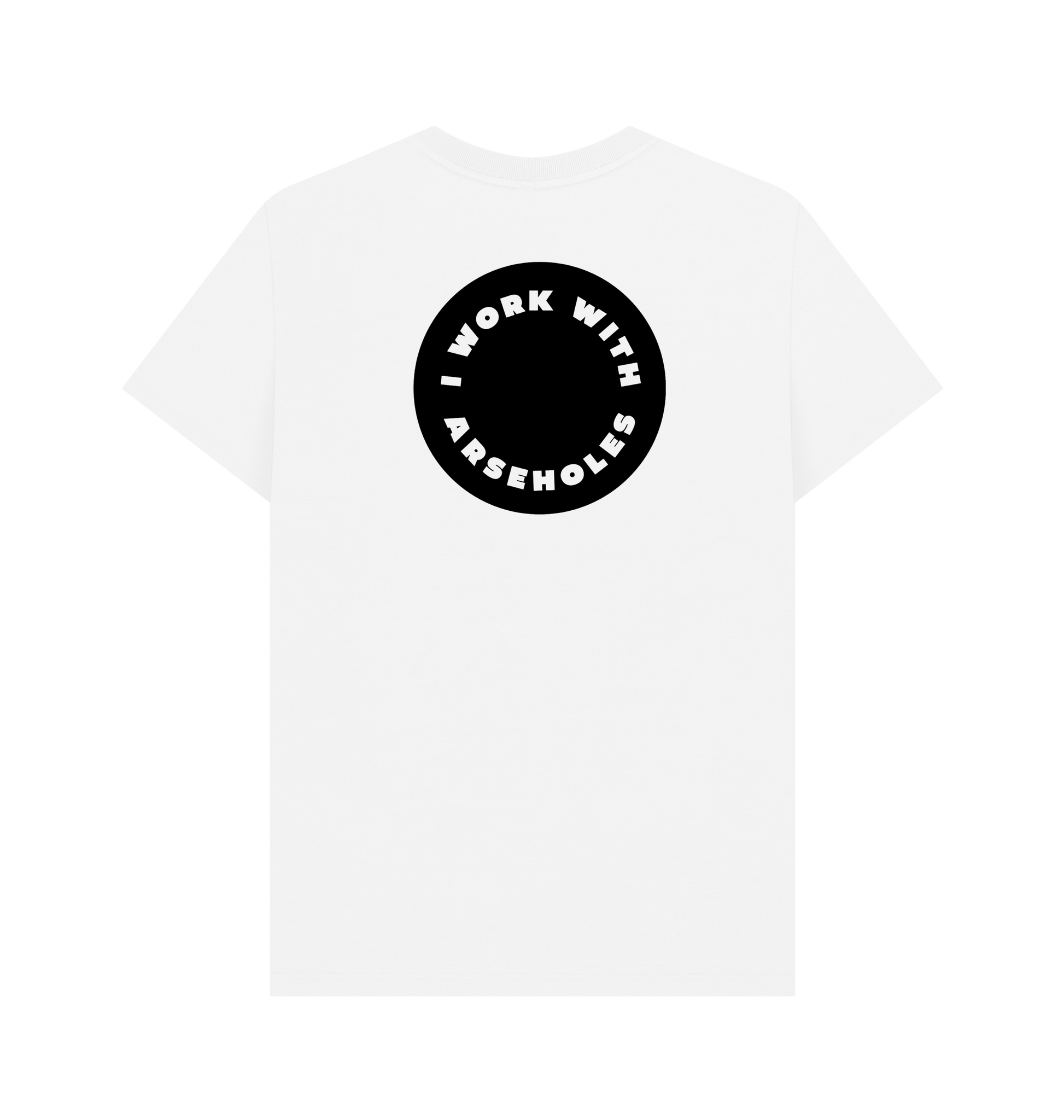 White Printed T-shirt Back