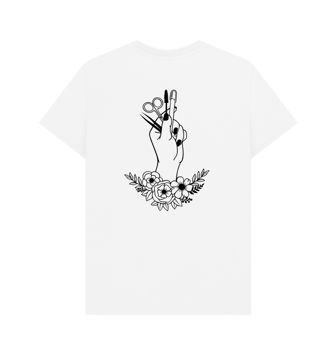 White Printed T-shirt Back