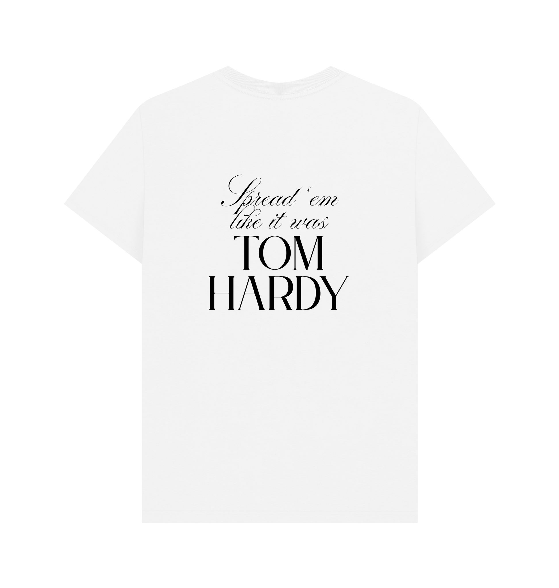 White Printed T-shirt Back