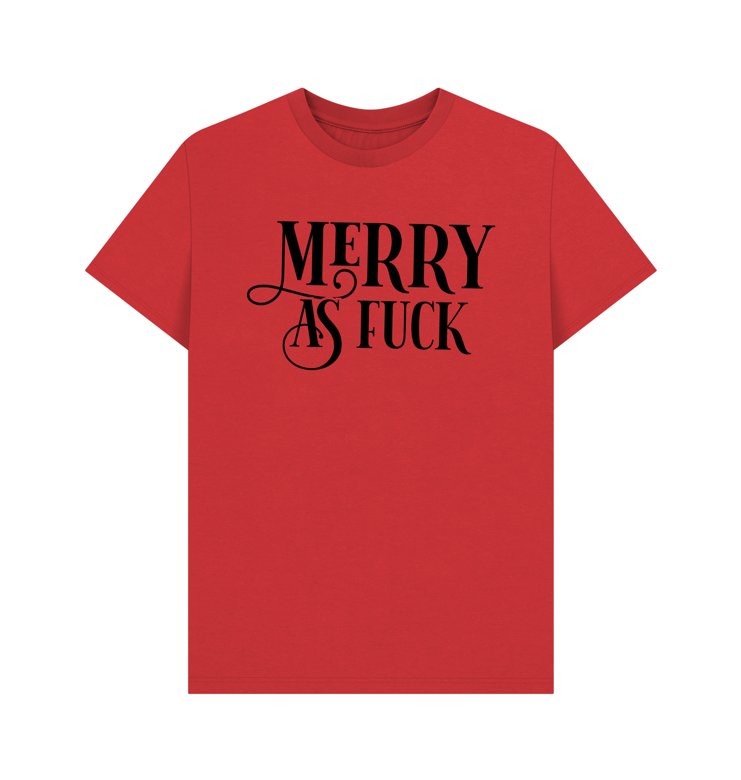 Red Printed T-shirt Front