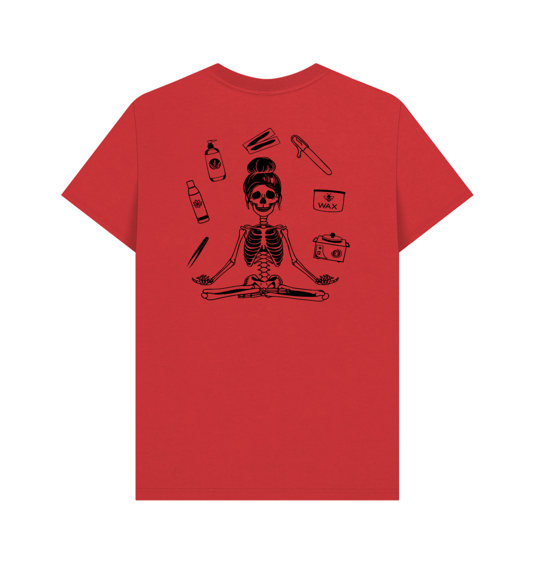 Red BACK DESIGN - WAX SKELETON black