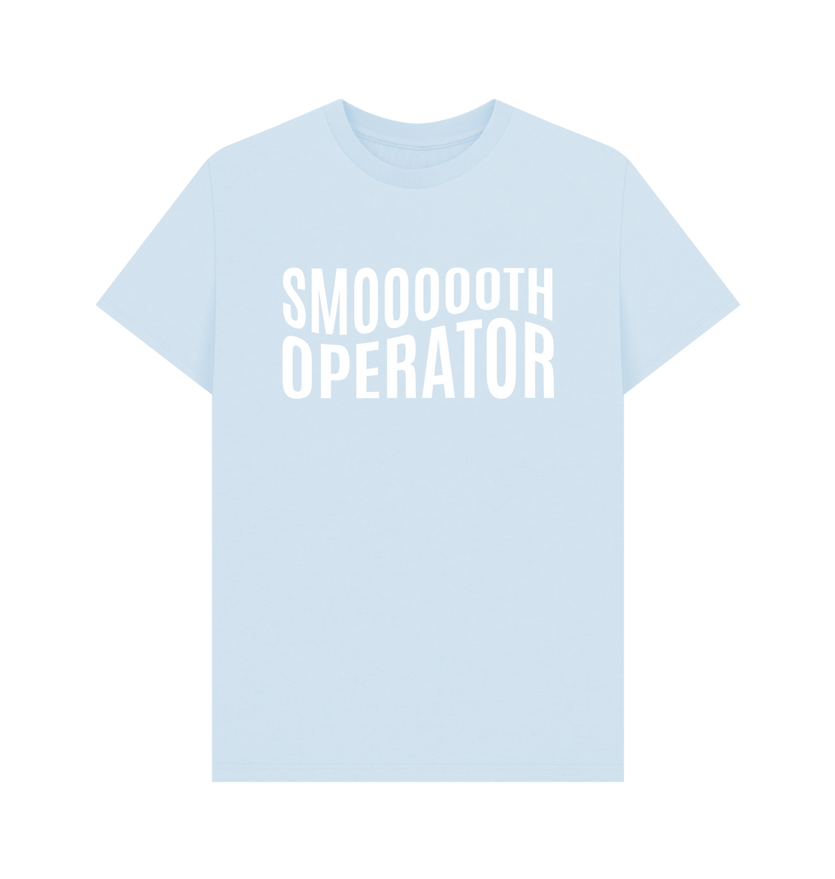 Sky Blue Printed T-shirt Front
