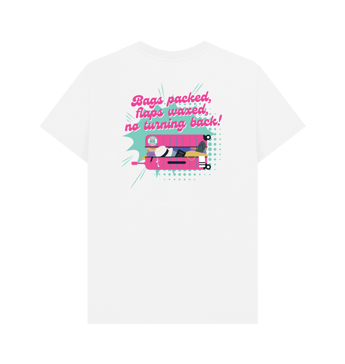 White Printed T-shirt Back