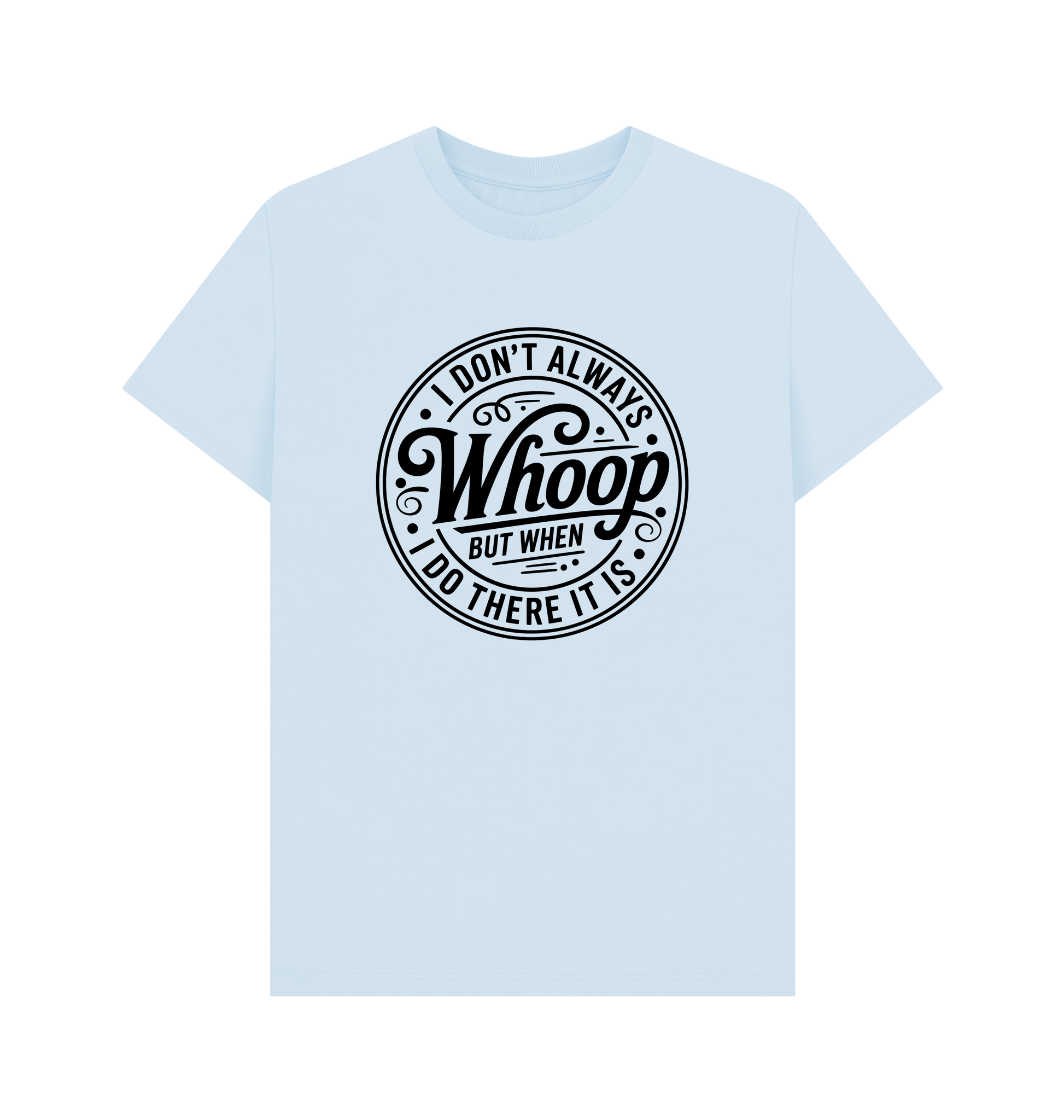 Sky Blue Printed T-shirt Front