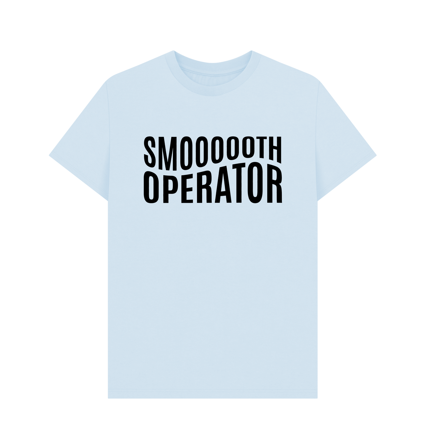 Sky Blue Printed T-shirt Front