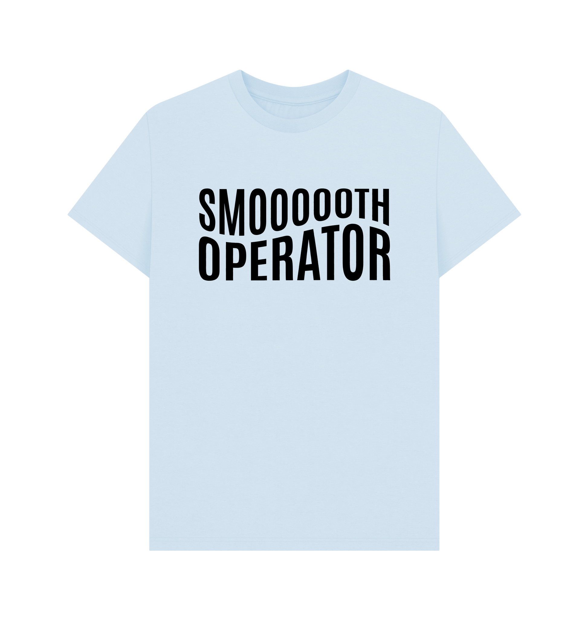 Sky Blue Printed T-shirt Front
