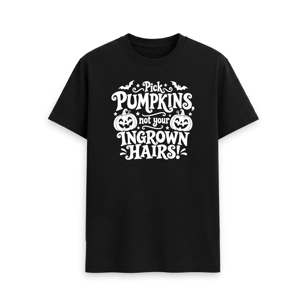 Black Printed T-shirt Front