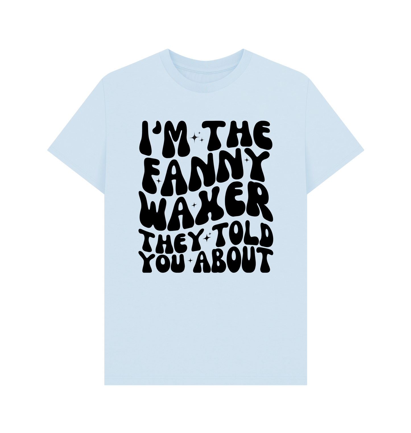 Sky Blue Printed T-shirt Front