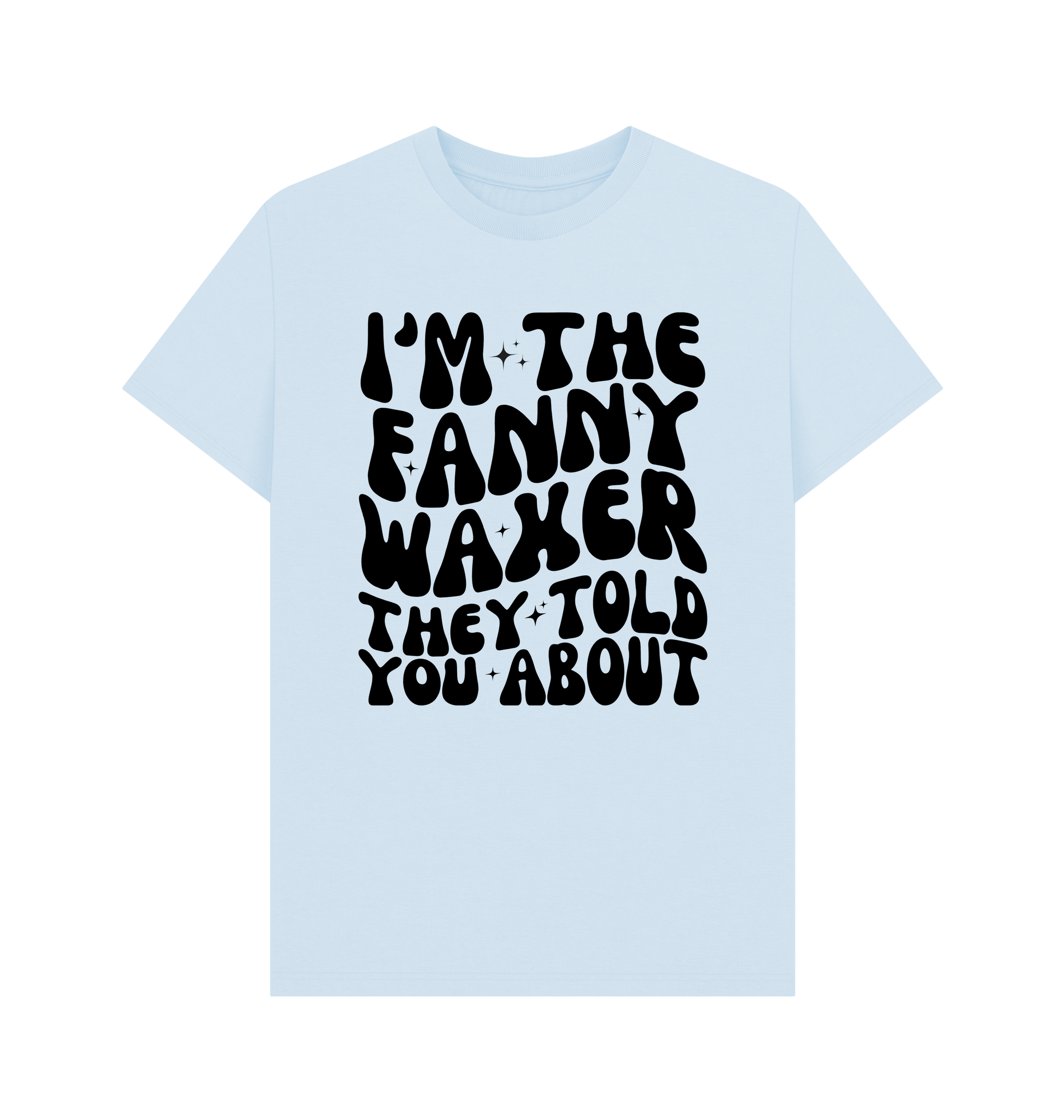 Sky Blue Printed T-shirt Front