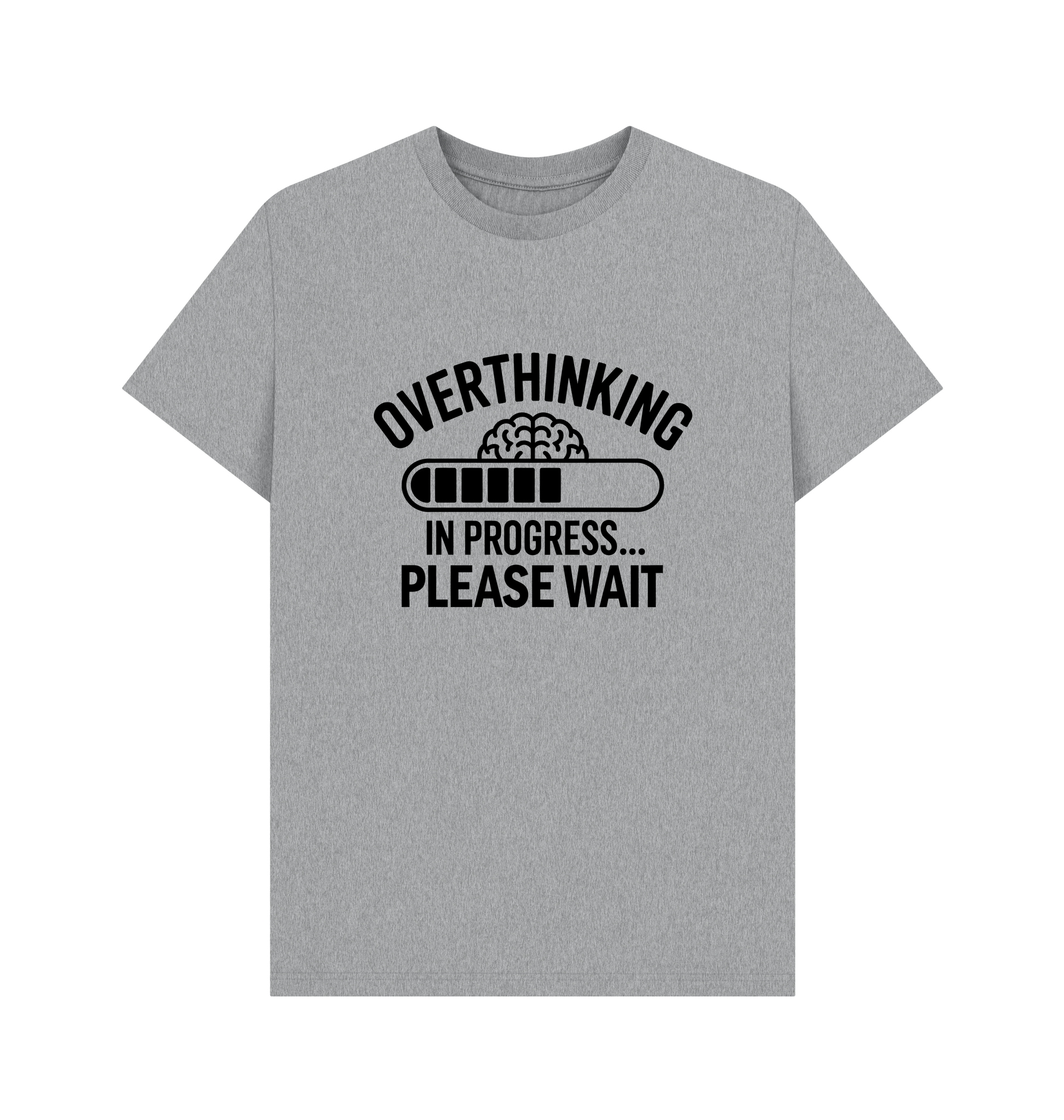 Athletic Grey Printed T-shirt Front