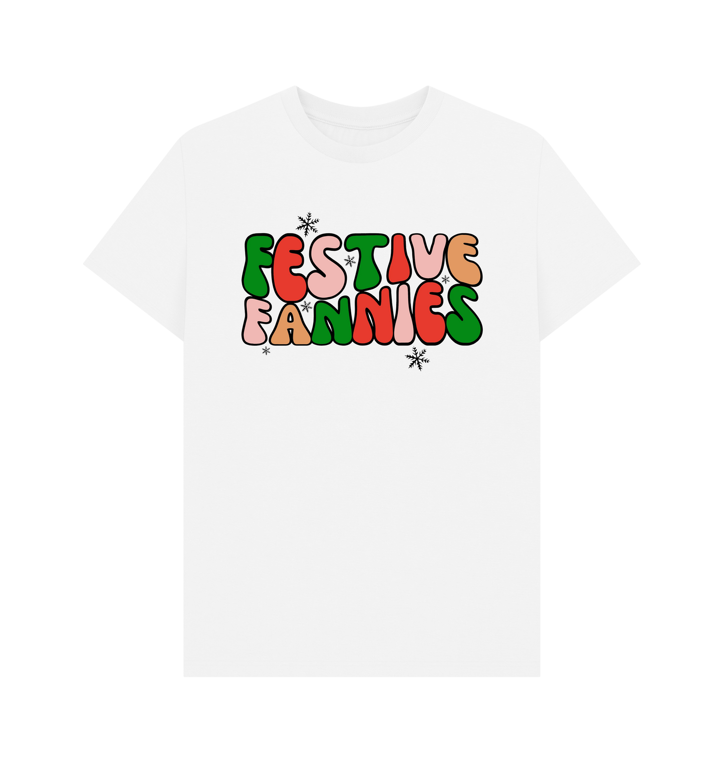 White Printed T-shirt Front