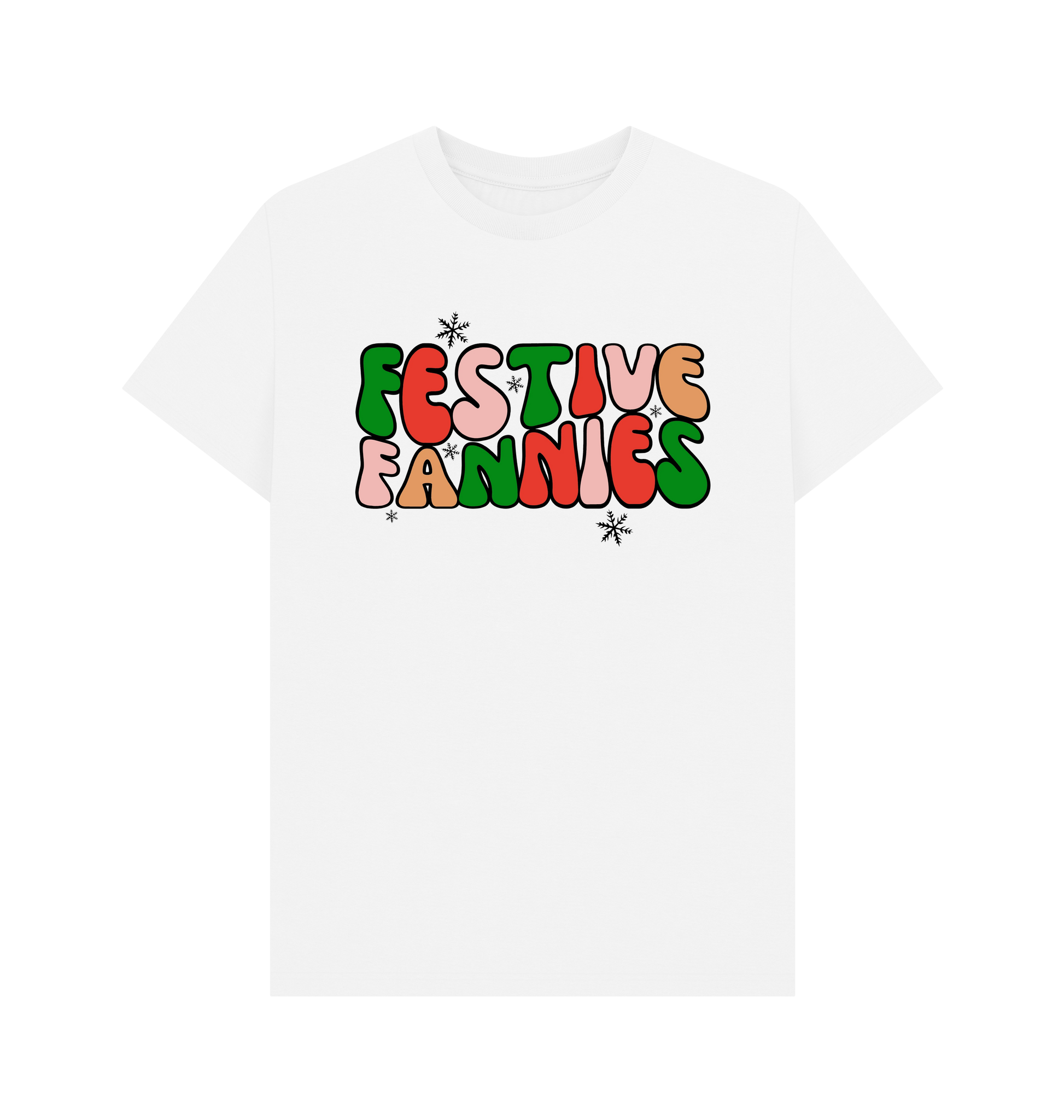 White Printed T-shirt Front