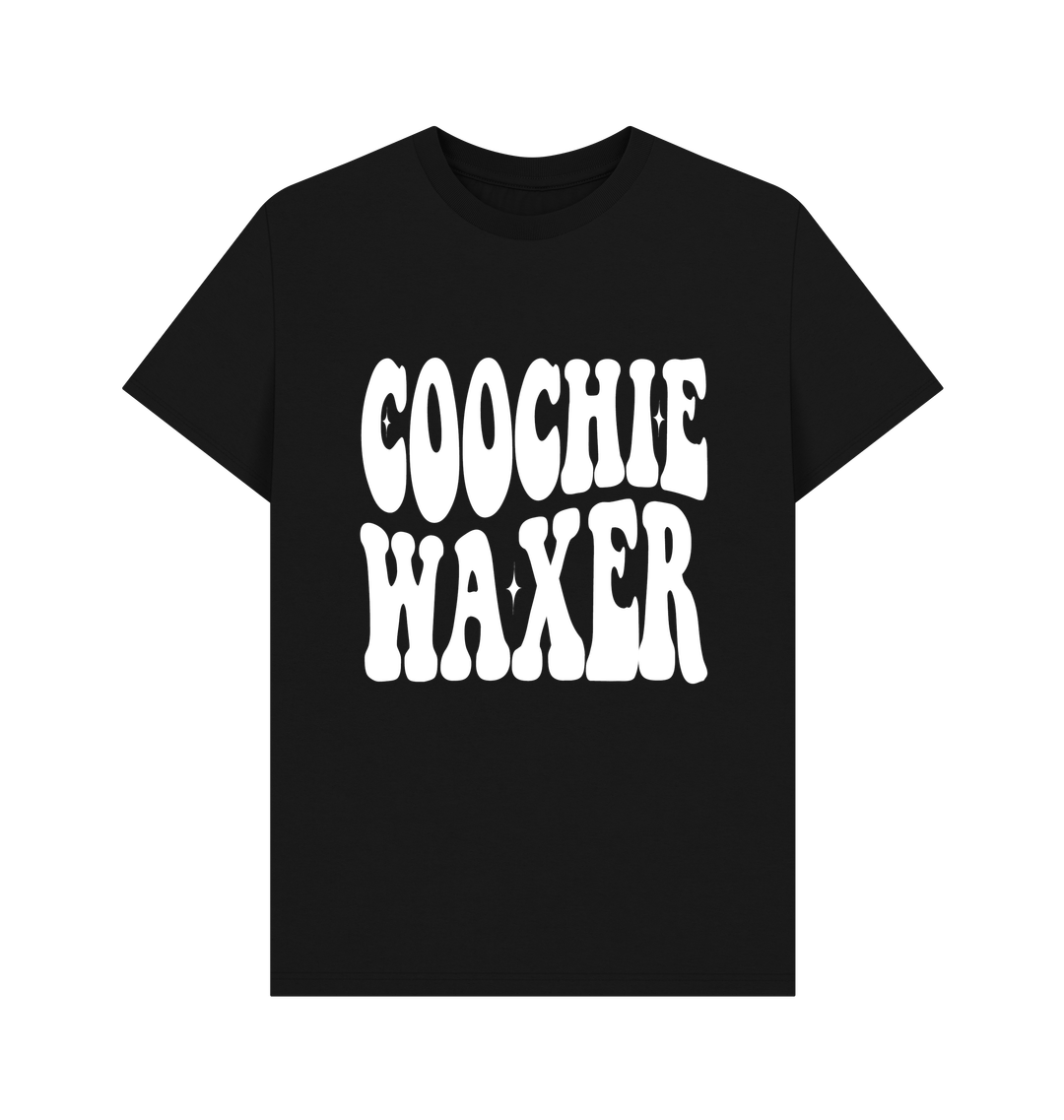 Black Printed T-shirt Front