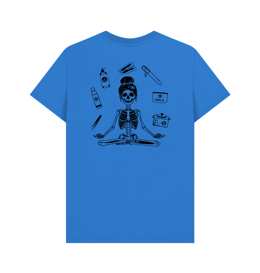 Bright Blue Printed T-shirt Back