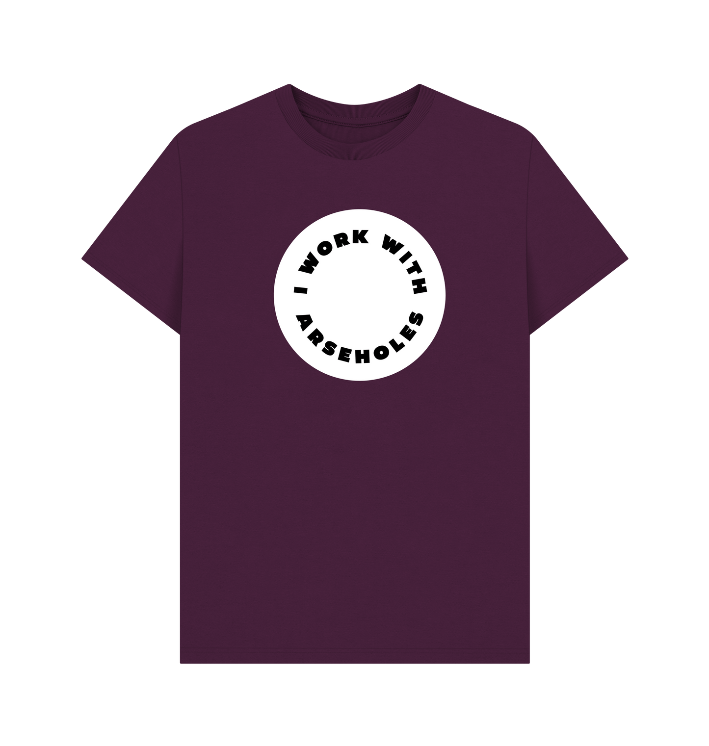 Purple Printed T-shirt Front