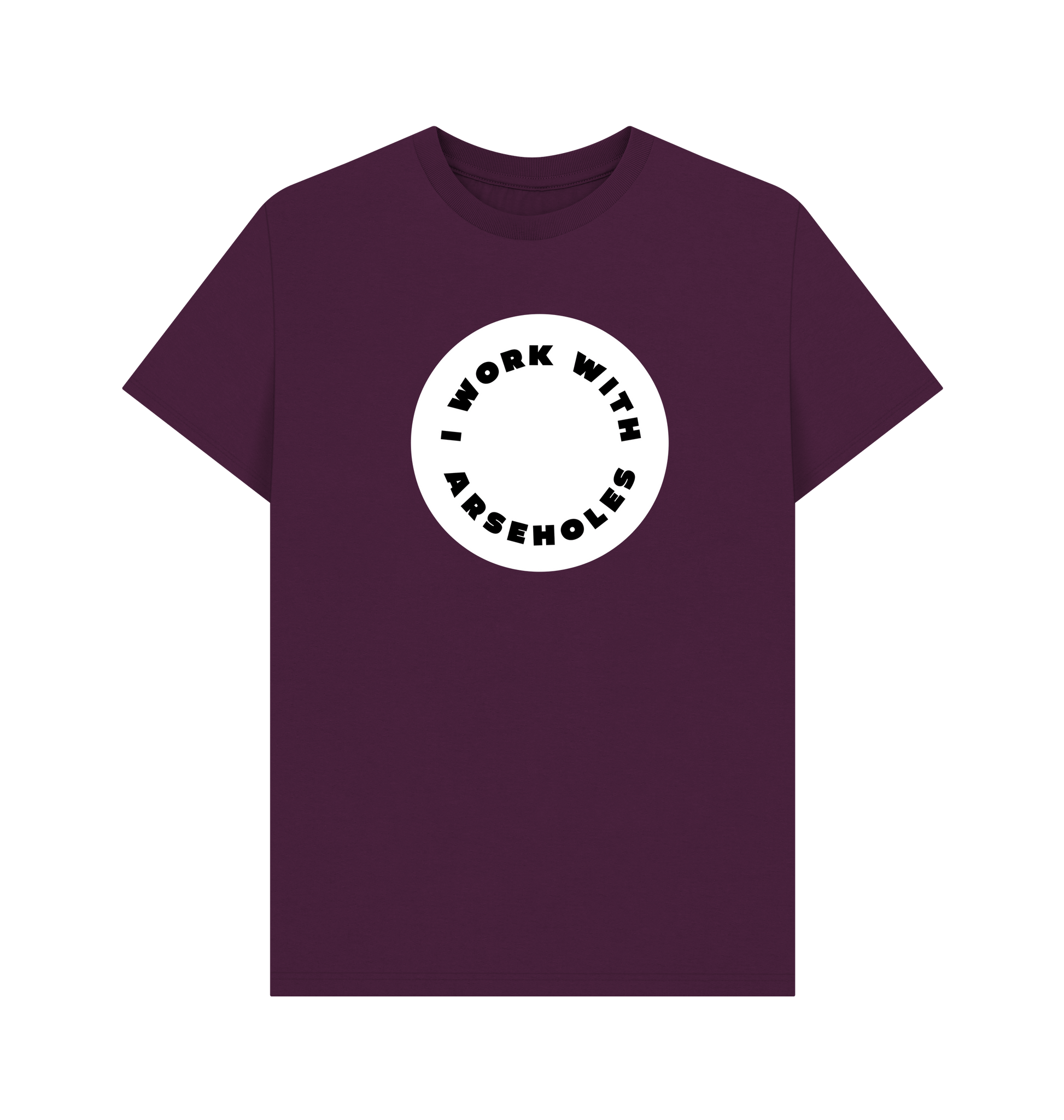 Purple Printed T-shirt Front