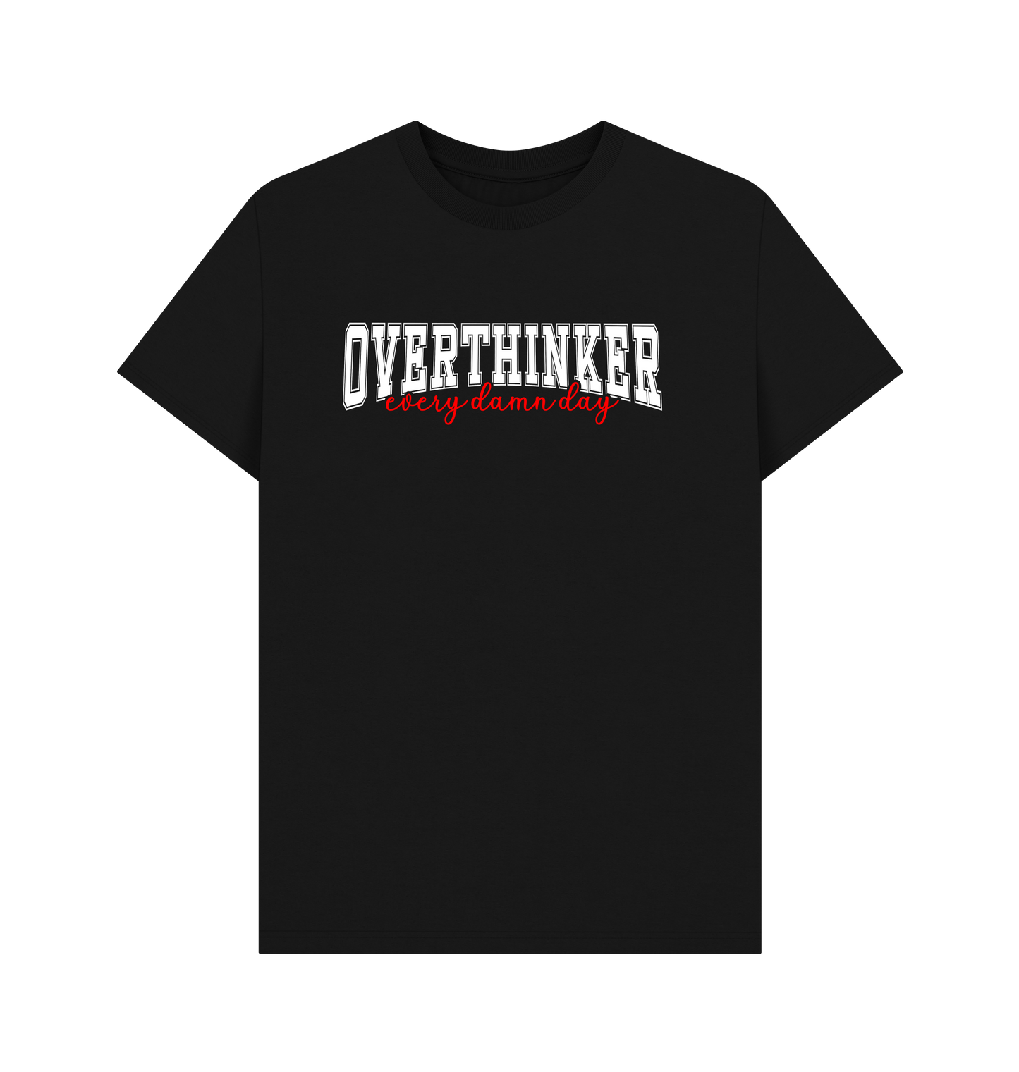 Black Printed T-shirt Front