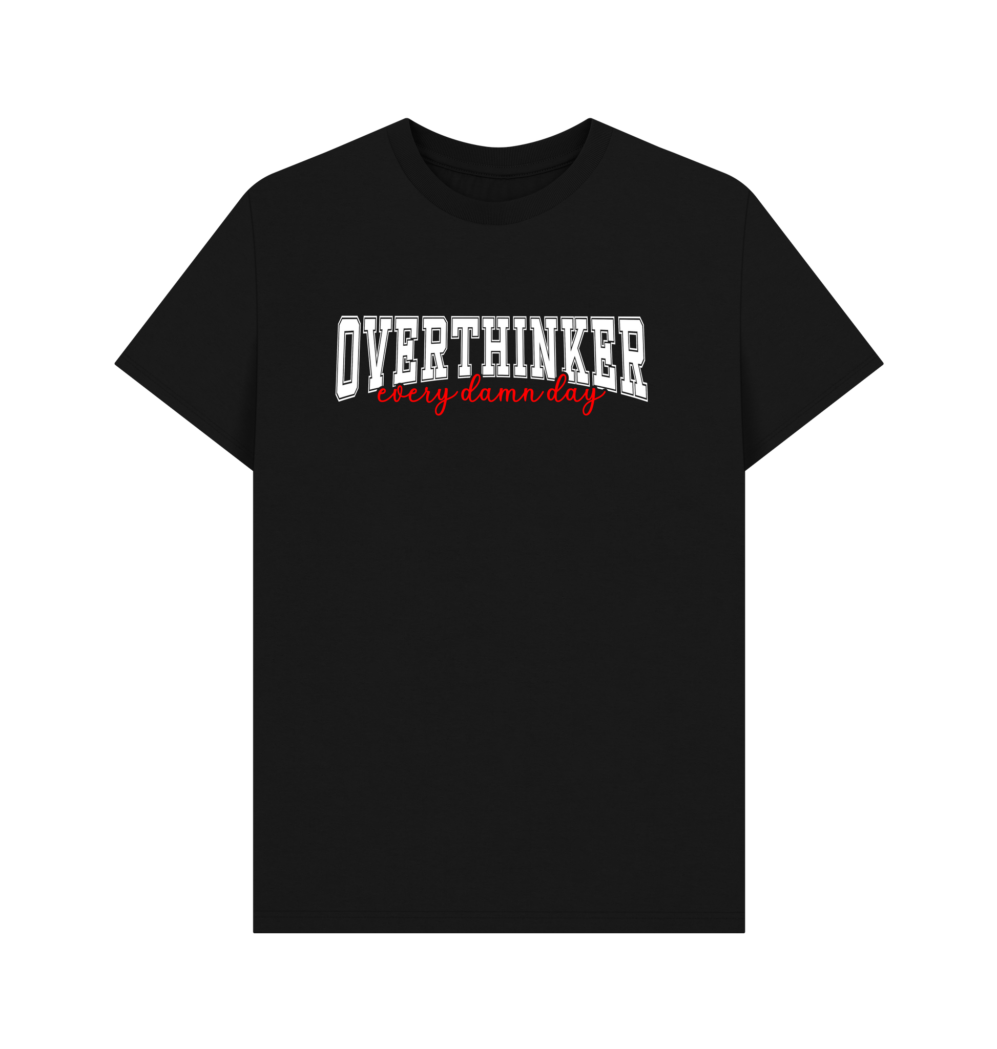 Black Printed T-shirt Front