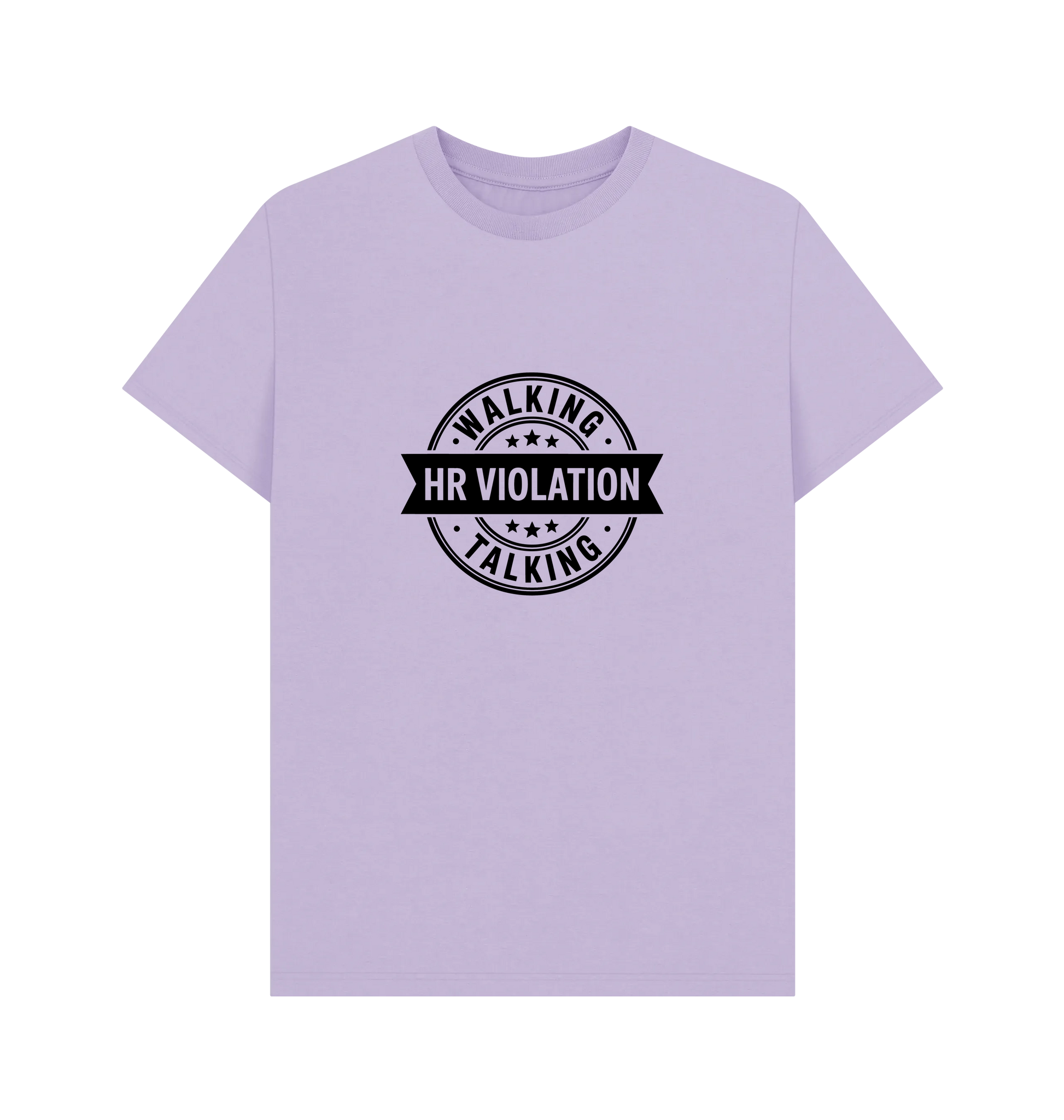 Lilac Printed T-shirt Front