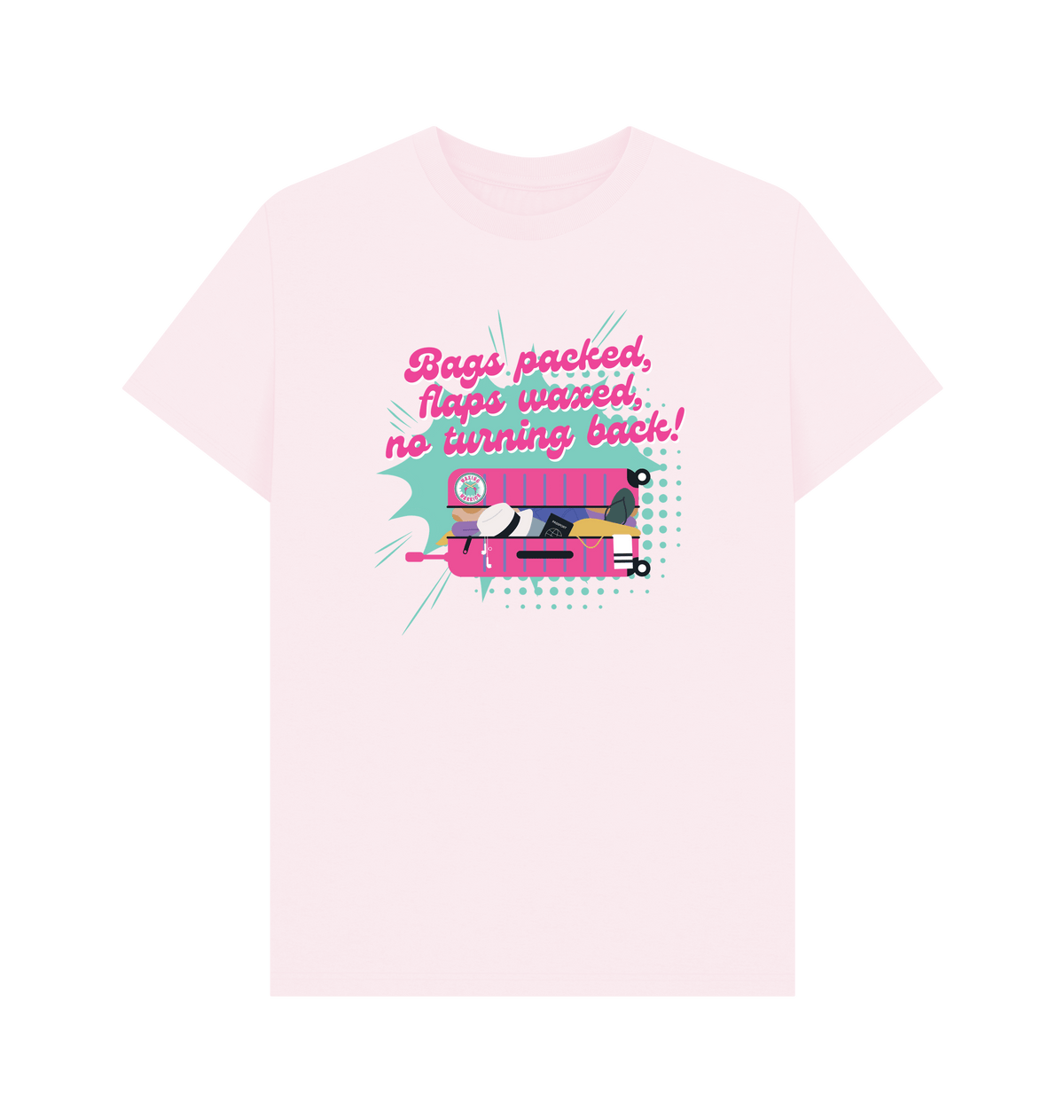 Pink Printed T-shirt Front