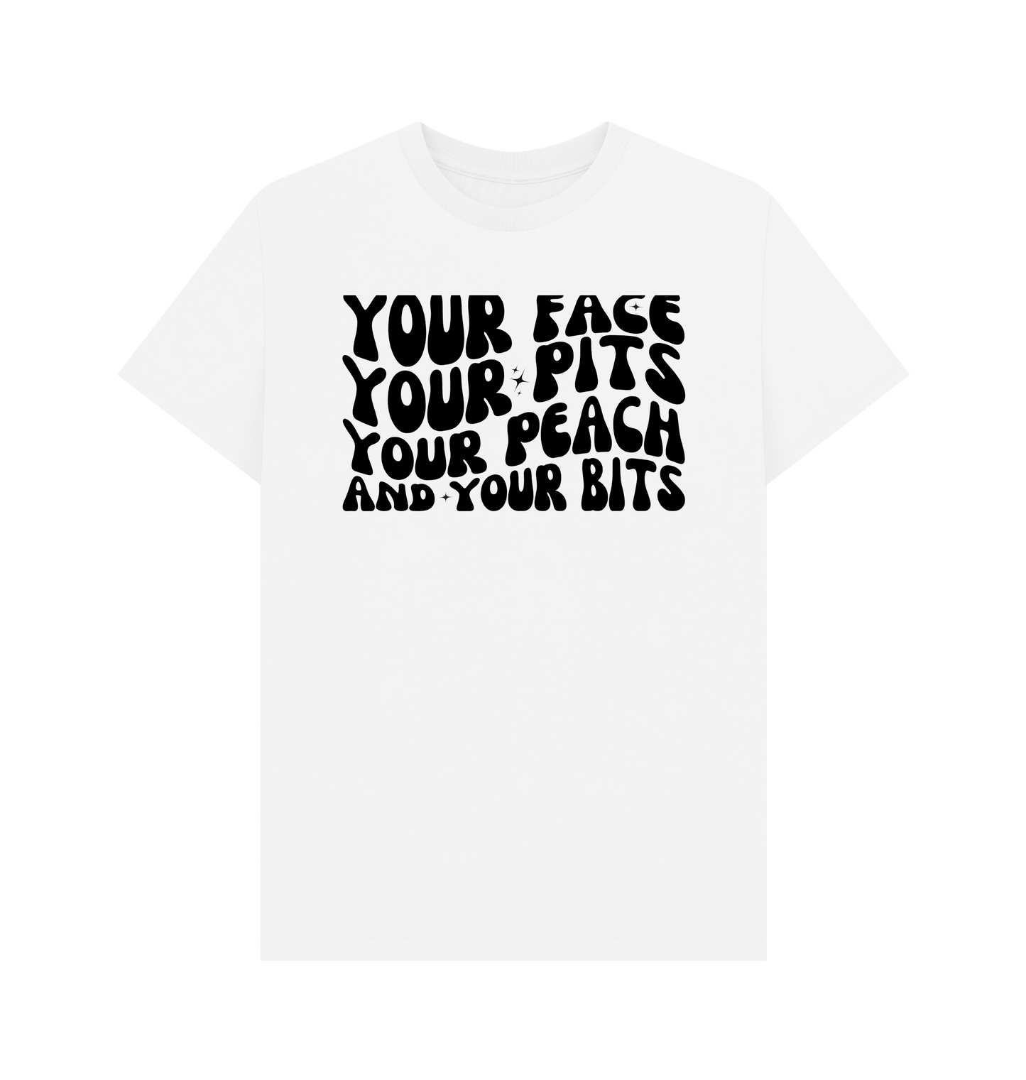 White Printed T-shirt Front