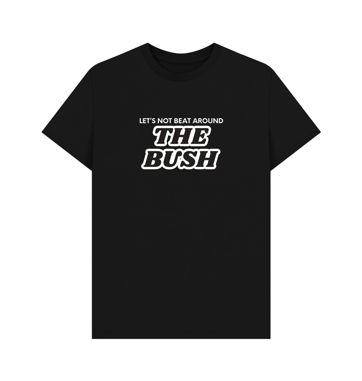 Black Printed T-shirt Front