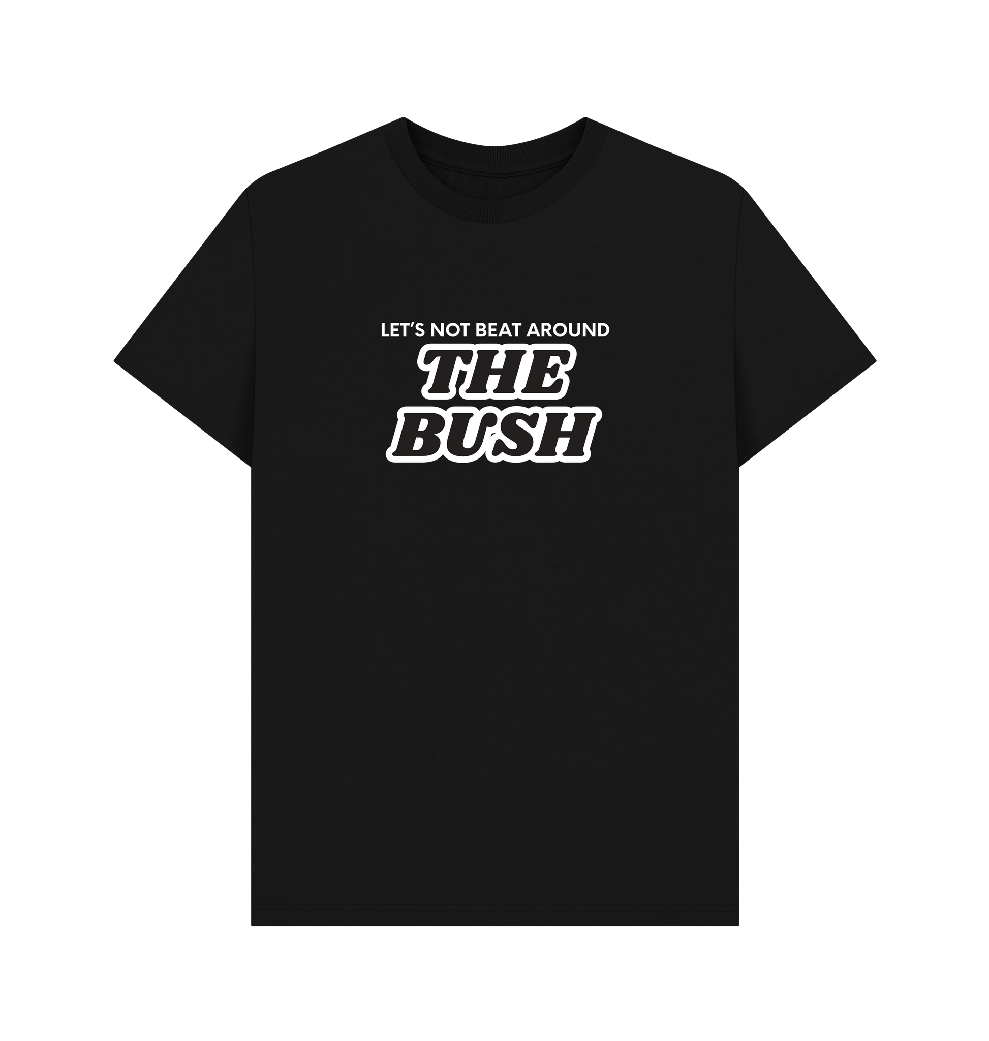Black Printed T-shirt Front