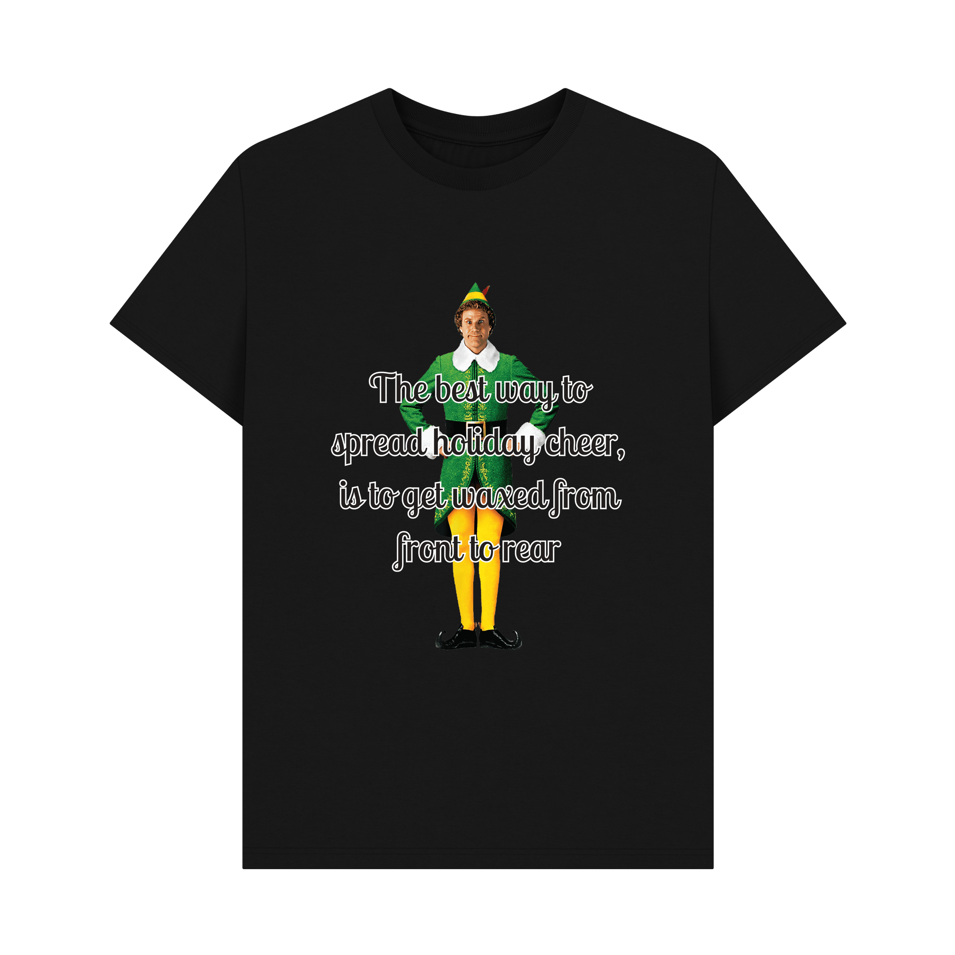 Black Printed T-shirt Front