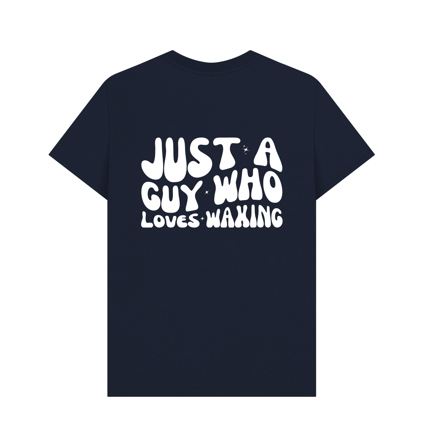 Navy Blue Printed T-shirt Back