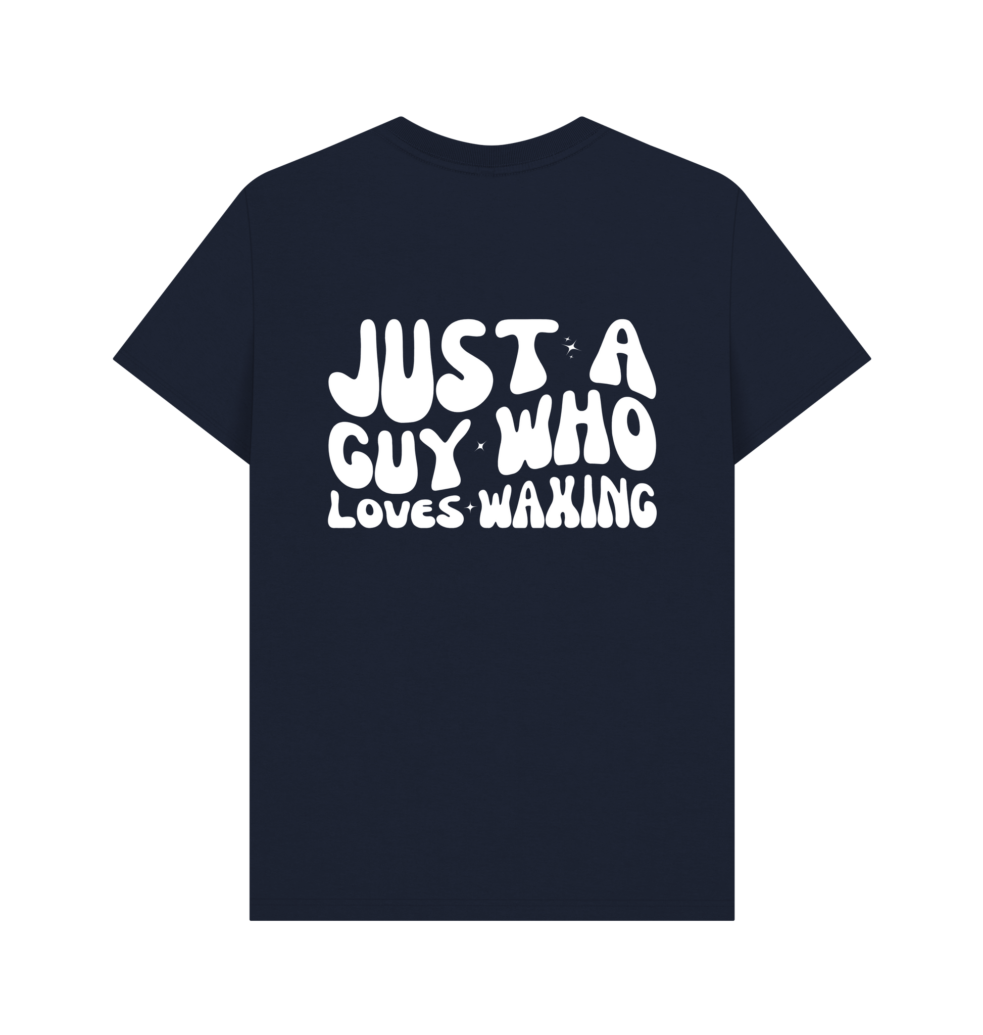 Navy Blue Printed T-shirt Back